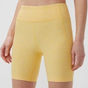 Outdoor Voices Yellow Biker Shorts TechSweat